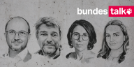 Köpfe von Daniel Bax, Bernd Pickert, Judith Poppe und Lisa Schneider