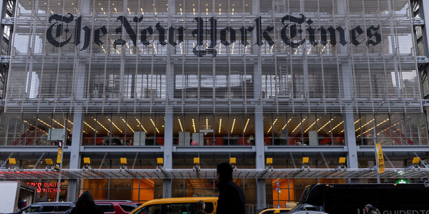 Das Bürogebäude der New York Times