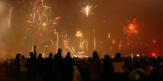 Feuerwerk in Köln an Silvester Feuerwerk in Köln an Silvester